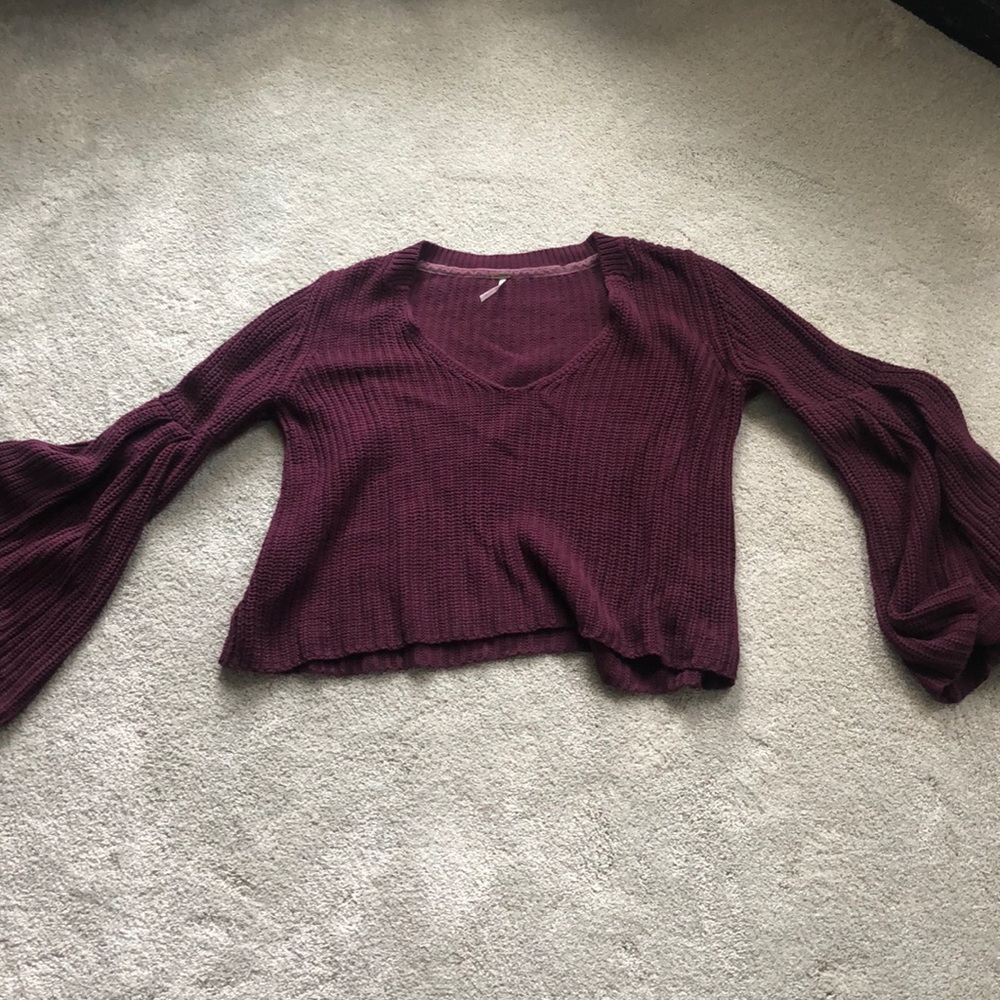 Free People bell sleeve sweater